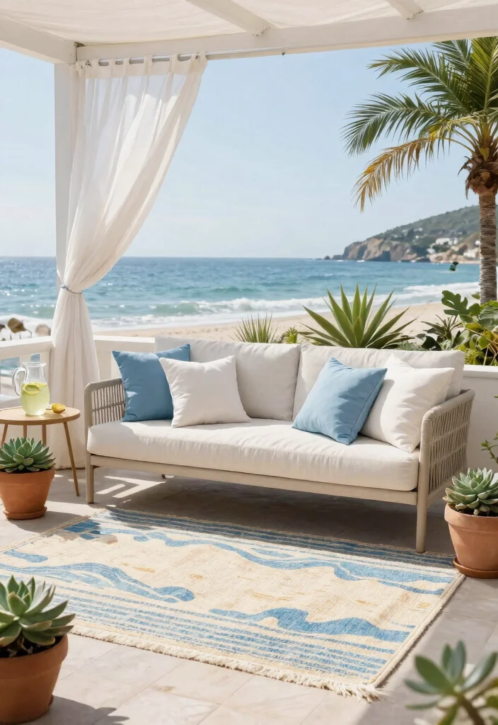 10 Best Rugs for Patio Decor That Wont Fade in the Sun 1. The Chic Coastal Look 0