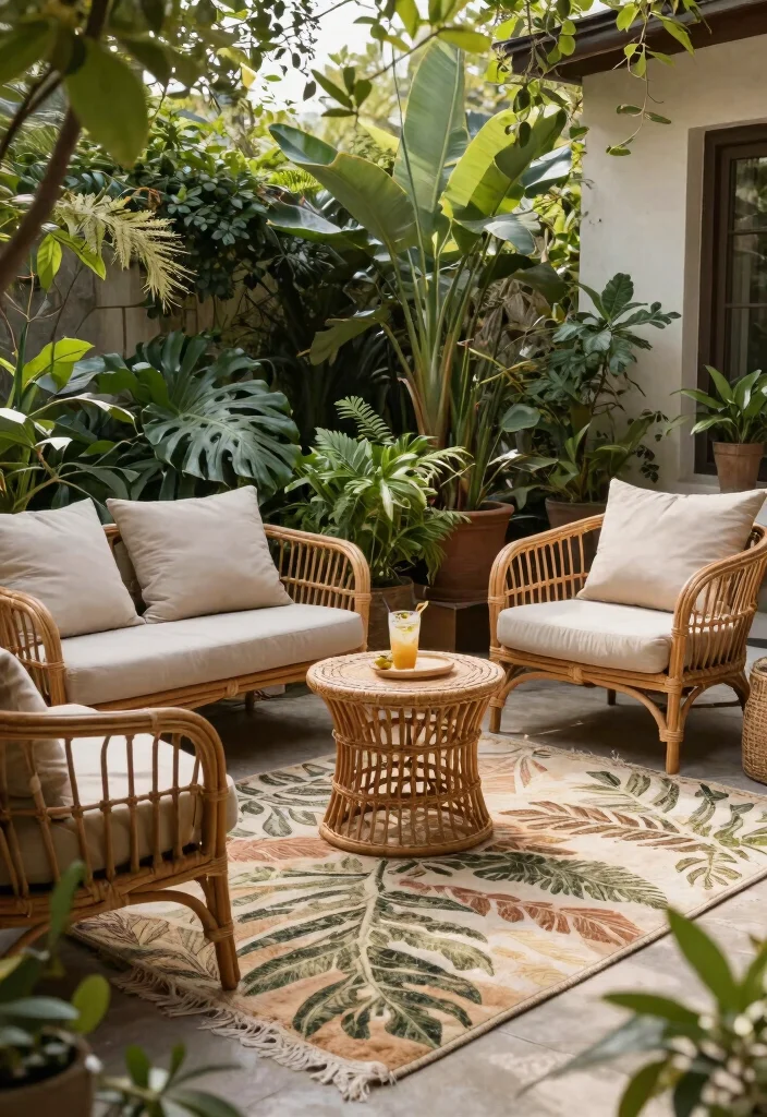 10 Best Rugs for Patio Decor That Wont Fade in the Sun 5. Nature inspired Designs 0