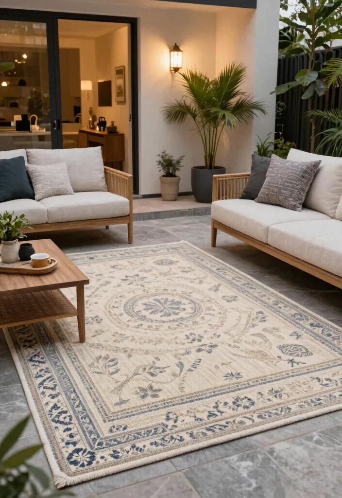 10 Best Rugs for Patio Decor That Wont Fade in the Sun 9. Indoor Outdoor Versatility 0