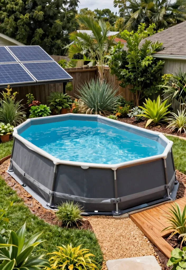 10 Luxury Above Ground Fiberglass Pool Ideas You Will Love 9. Eco Friendly Oasis 0