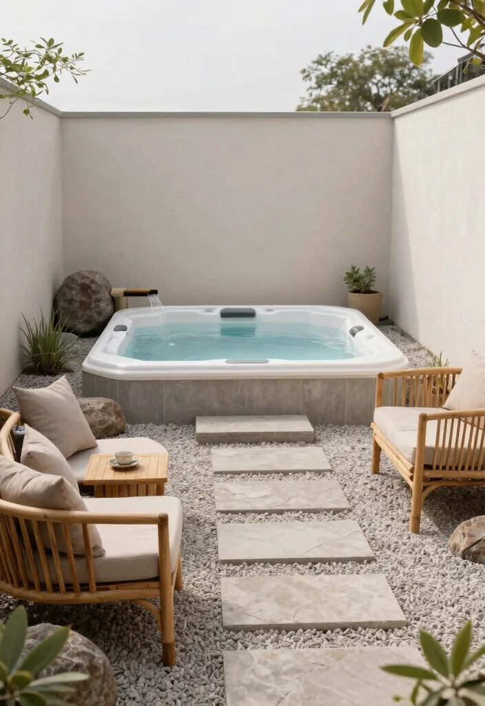 10 Luxury Roof Top Hot Tub Designs You Must See 2. Minimalist Zen Retreat 0