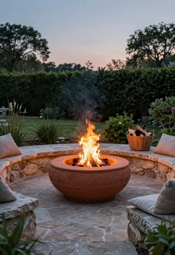 11 Authentic Boma Fire Pit Ideas for African Safari Vibes 3. Earth Fired Clay Pit 0