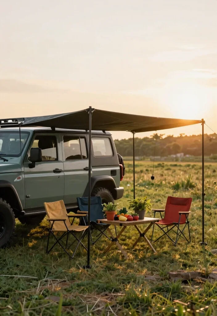 11 Best 4x4 Awning Concepts for Overlanding Adventures 7. The Pop Up Garden Shelter 0