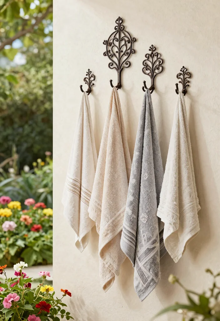 11 Clever Hot Tub Organization Ideas for Towels and Gear 3. Wall Mounted Hooks 0