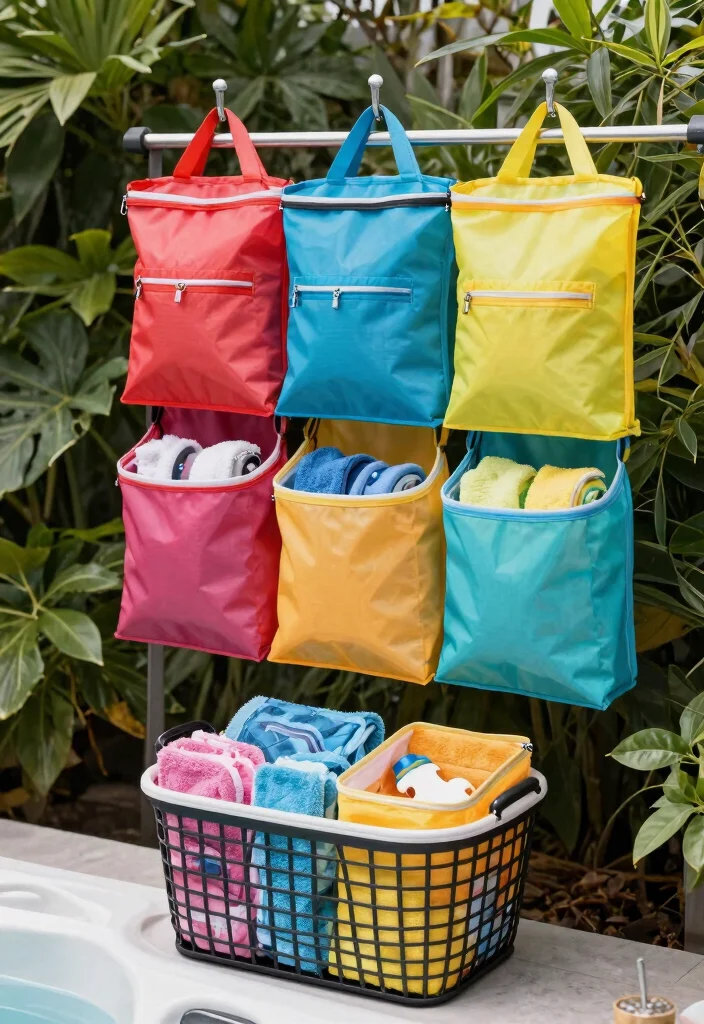 11 Clever Hot Tub Organization Ideas for Towels and Gear 8. Reusable Storage Bags 0