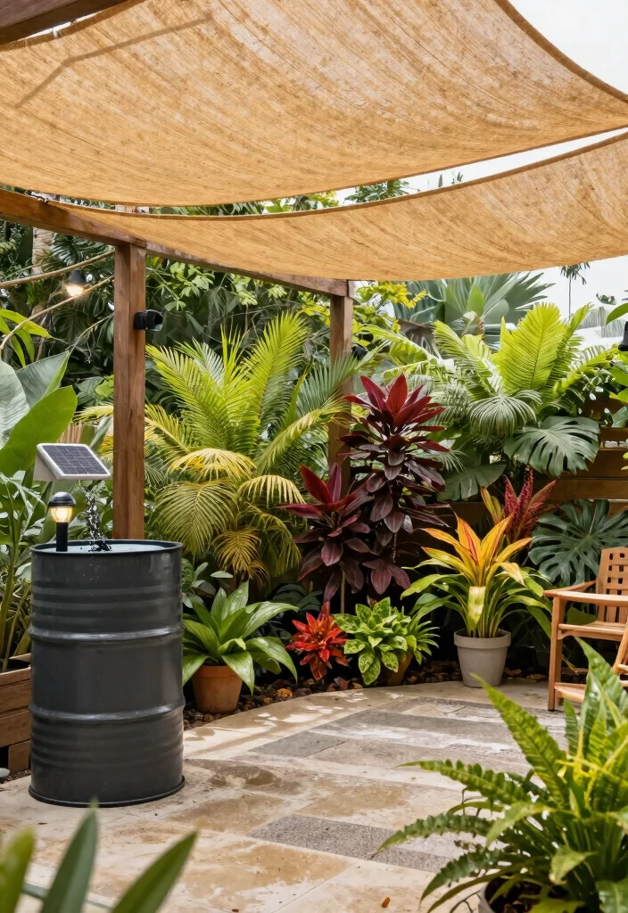 11 Contemporary Porch Awning Ideas Using Shade Sails to Transform Your Outdoor Living Space 9. Eco Conscious Choices 0