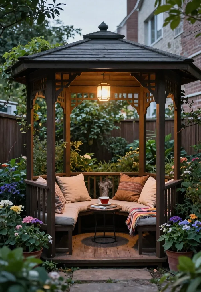 11 Easy Pop Up Gazebo Ideas for Instant Backyard Shade 11 11 Easy Pop Up Gazebo Ideas for Instant Backyard Shade 11. Cozy Gazebo Nooks 0