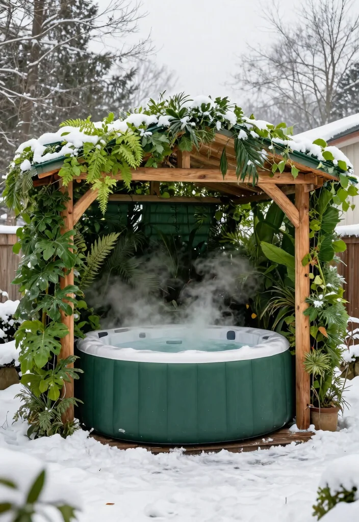 11 Genius Inflatable Hot Tub Shed Ideas for Winter Protection 11. Green Roof Shed 0