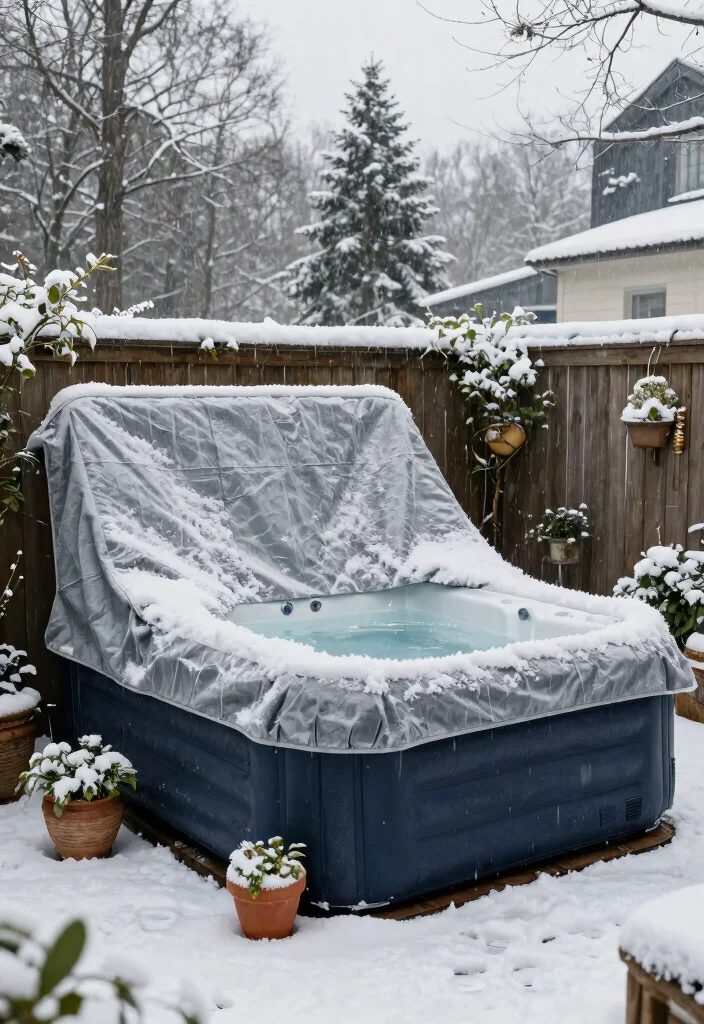 11 Genius Inflatable Hot Tub Shed Ideas for Winter Protection 9. Recycled Pallet Roof Cover 0