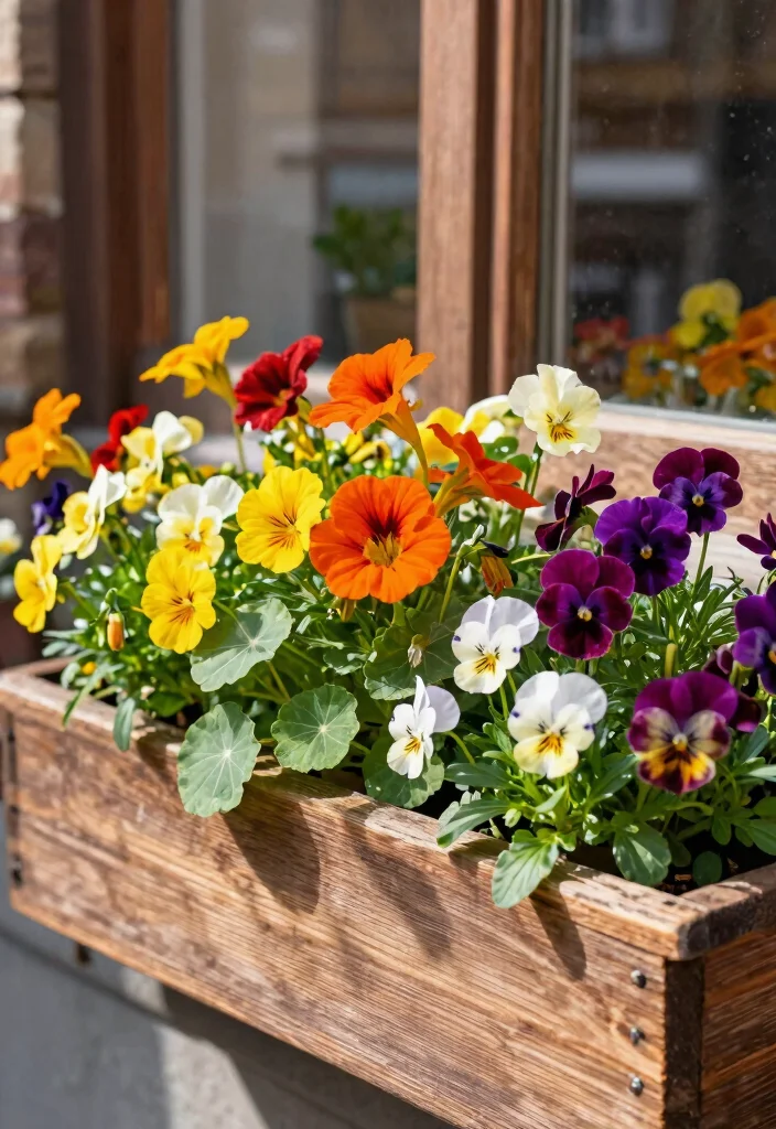 11 Lush East Facing Window Box Ideas Morning Sun Plants 6. Edible Flowers 0