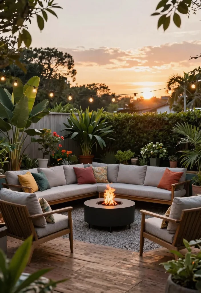 11 Lush Landscaping Ideas After Above Ground Pool Removal 2. Build an Outdoor Living Space 0