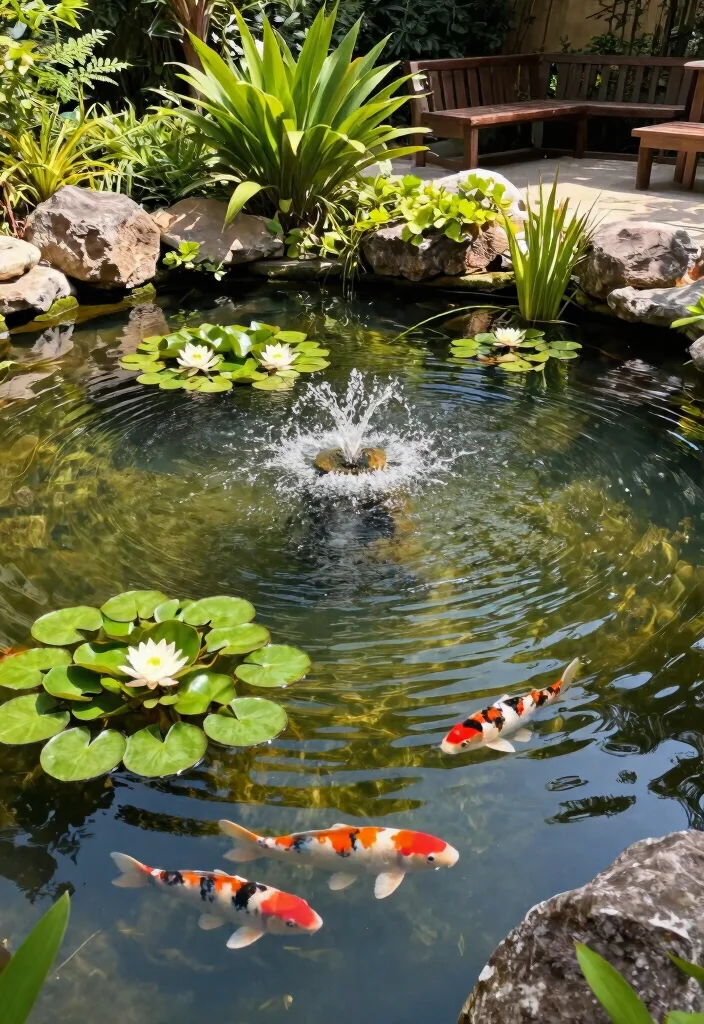 11 Lush Landscaping Ideas After Above Ground Pool Removal 7. Add a Water Feature 0