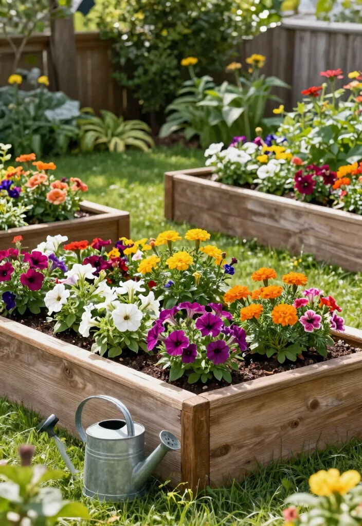 11 Lush Landscaping Ideas After Above Ground Pool Removal 8. Implement Raised Flower Beds 0