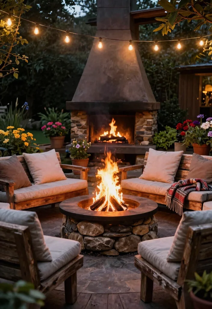 11 Lush Landscaping Ideas After Above Ground Pool Removal 9. Create a Cozy Fire Pit Area 0