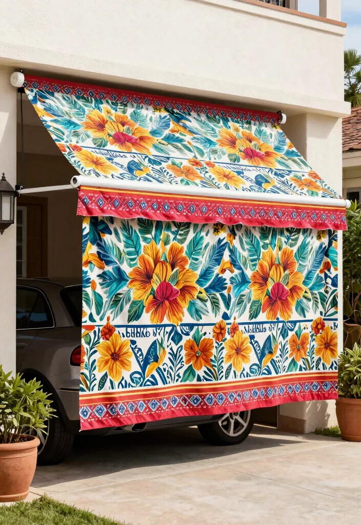 11 Practical Driveway Awning Ideas to Protect Your Car 11. Custom Fabric Awnings 0
