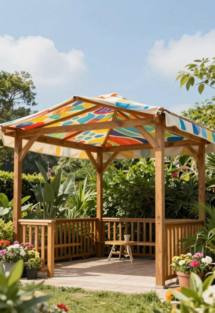 11 Practical Gazebo Carport Ideas to Protect Your Vehicle 8. Eco Friendly Fabric Canopy Gazebo Carport 0