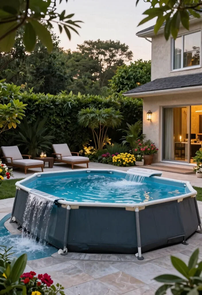 11 Relaxing Above Ground Pool Waterfall Ideas for Your Backyard Oasis Conclusion 0