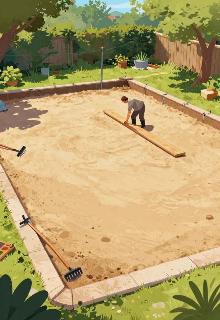 11 Smart Above Ground Pool Leveling Ideas Easy DIY Fix 1. Create a Level Sand Base 0