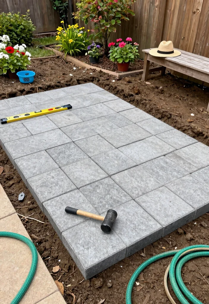 11 Smart Above Ground Pool Leveling Ideas Easy DIY Fix 2. Use Pavers for a Sturdy Base 0