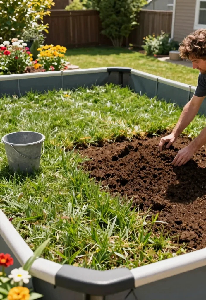 11 Smart Above Ground Pool Leveling Ideas Easy DIY Fix 6. Level with Soil and Grass 0