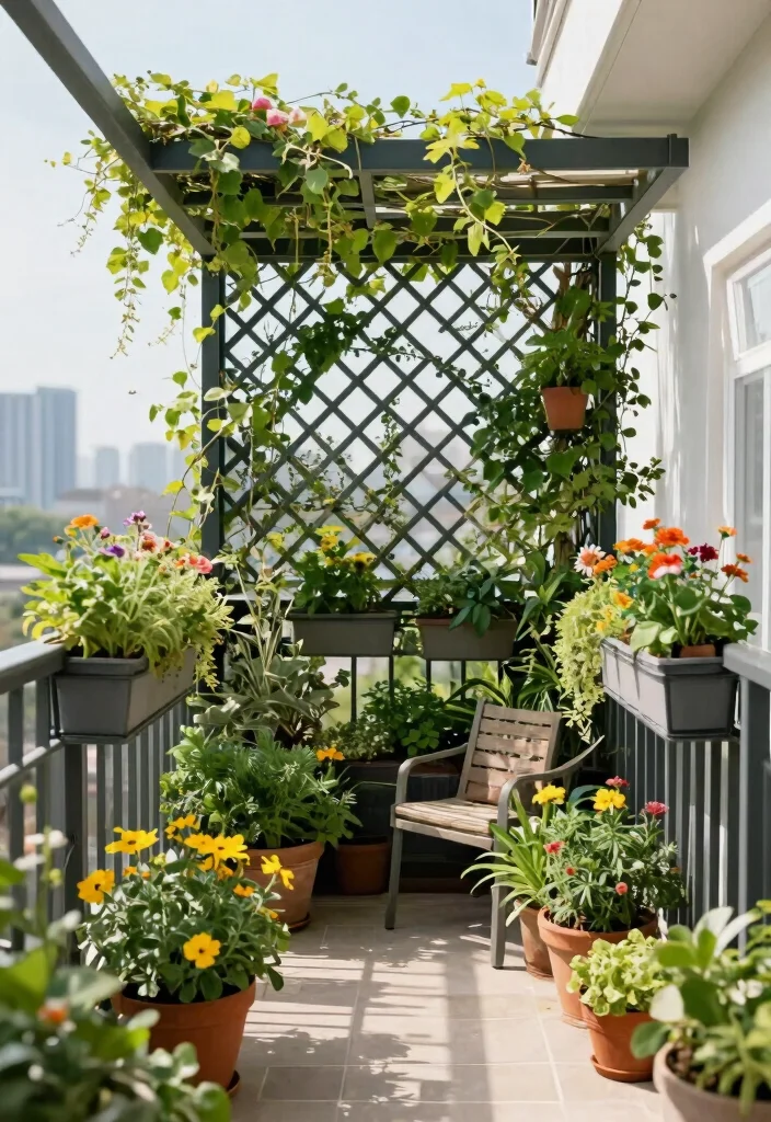 11 Smart Awning Ideas for Balcony Shade Solutions Apartments 8. Vertical Garden Awnings Space Saving Solutions 0