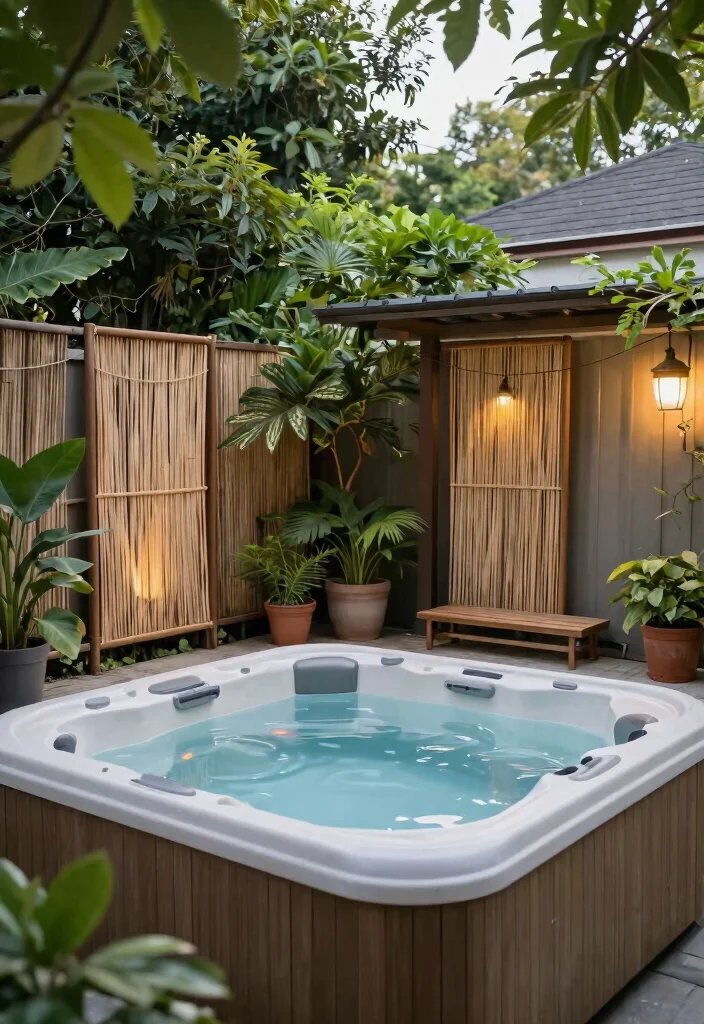 11 Smart Hot Tub Privacy Tips: DIY Cheap Solutions 12 11 Smart Hot Tub Privacy Tips DIY Cheap Solutions Conclusion Your Perfect Private Oasis Awaits 0