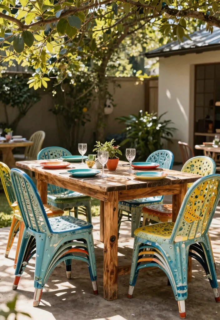 11 Smart Waterproof Patio Decor Inspiration Weatherproof 9. Recyclable Dining Set 0