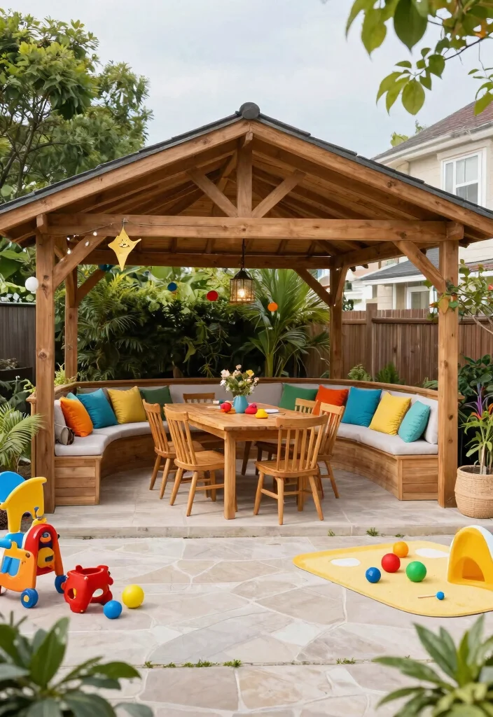 11 Sturdy Timber Gazebo Ideas Heavy Duty Builds 5. Multi Functional Timber Gazebo 0