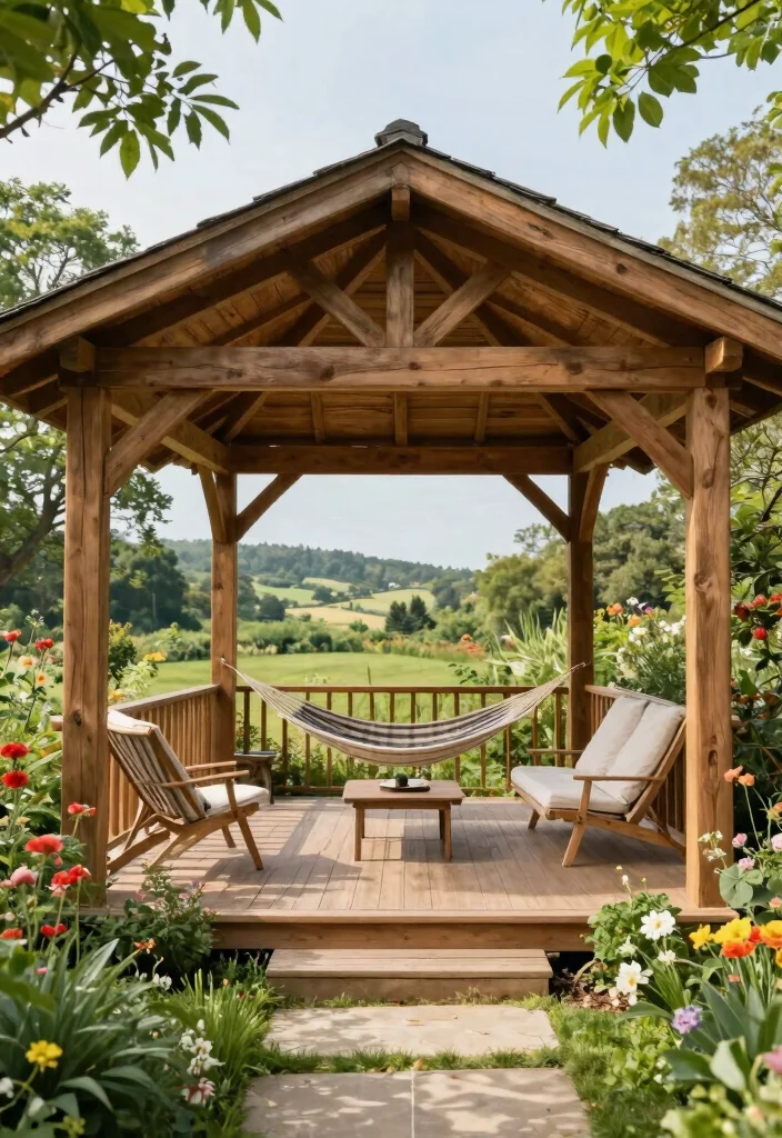 11 Sturdy Timber Gazebo Ideas Heavy Duty Builds 7. Open Air Timber Gazebo 0