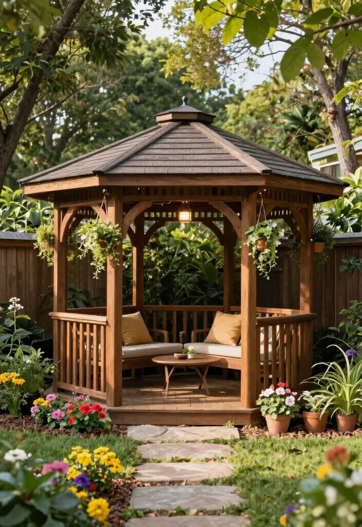11 Sturdy Timber Gazebo Ideas Heavy Duty Builds 8. Corner Timber Gazebo 0