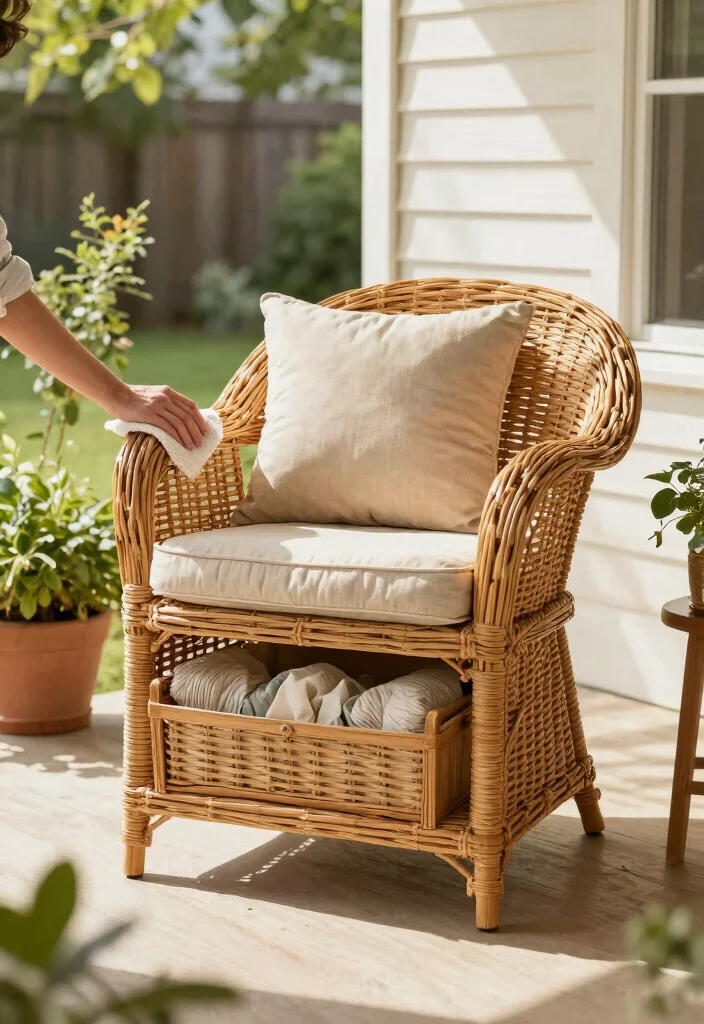 11 Timeless Wicker Patio Decor Ideas for Front Porches 11. Wicker Furniture Care Tips 0