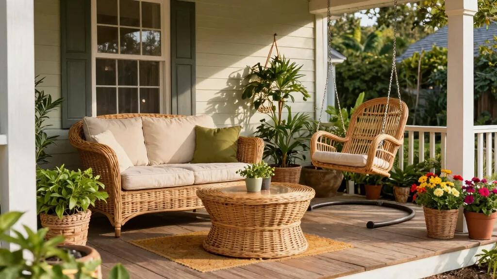11 Timeless Wicker Patio Decor Ideas for Front Porches