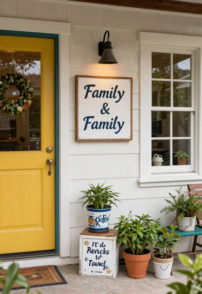 11 Welcoming Patio Door Decor Inspiration for Entryways 11. Personalized Decor Items 0