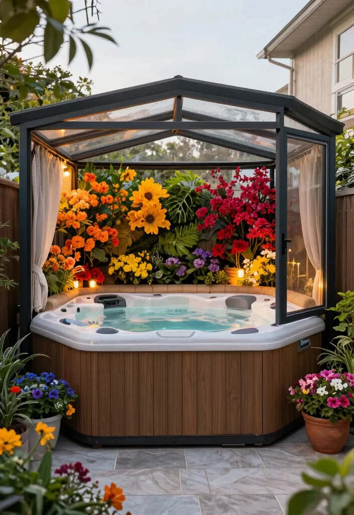13 Beautiful Enclosed Hot Tub Ideas for Your Outdoor Rooms 13 13 Beautiful Enclosed Hot Tub Ideas for Your Outdoor Rooms 13. Seasonal Showcase 0