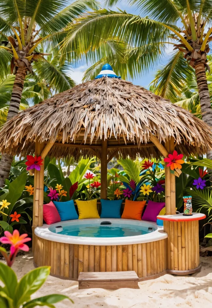 13 Beautiful Enclosed Hot Tub Ideas for Your Outdoor Rooms 3 13 Beautiful Enclosed Hot Tub Ideas for Your Outdoor Rooms 3. Tropical Oasis 0