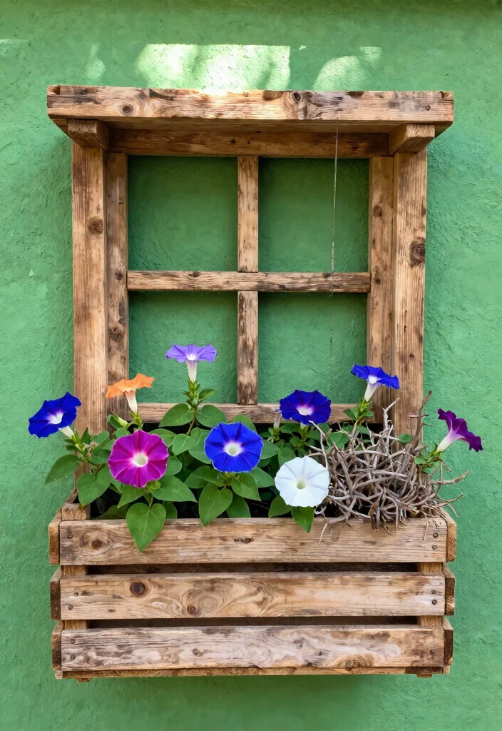 13 Beautiful Morning Glory Window Box Ideas Fast Growing 10. Eco Friendly Window Box 0