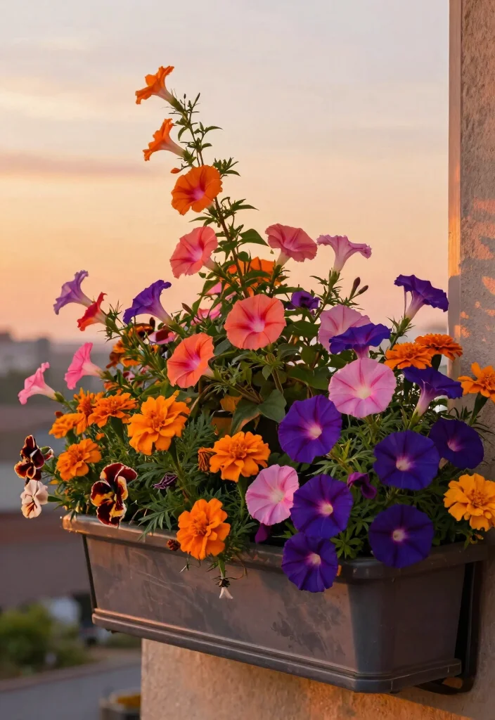 13 Beautiful Morning Glory Window Box Ideas Fast Growing 2. Sunset Palette 0