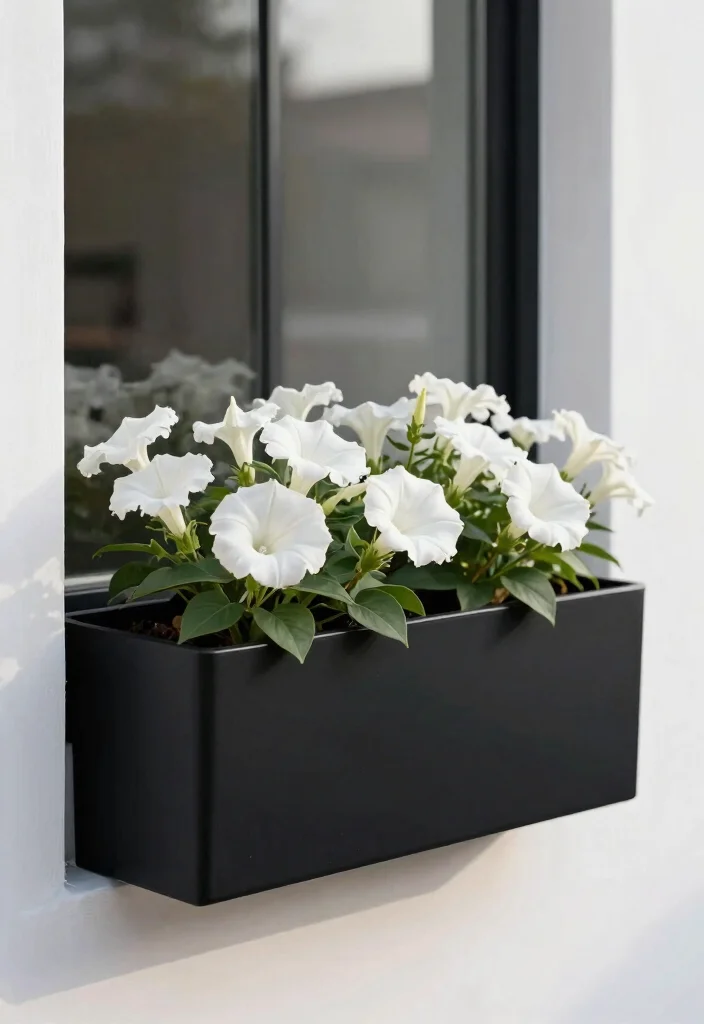 13 Beautiful Morning Glory Window Box Ideas Fast Growing 5. Minimalist Elegance 0