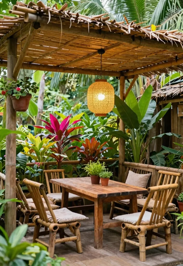 13 Best Outdoor Kitchen Canopy Ideas for Rain or Shine 2 13 Best Outdoor Kitchen Canopy Ideas for Rain or Shine 2. Bamboo Shade Structures Eco Friendly Charm 0