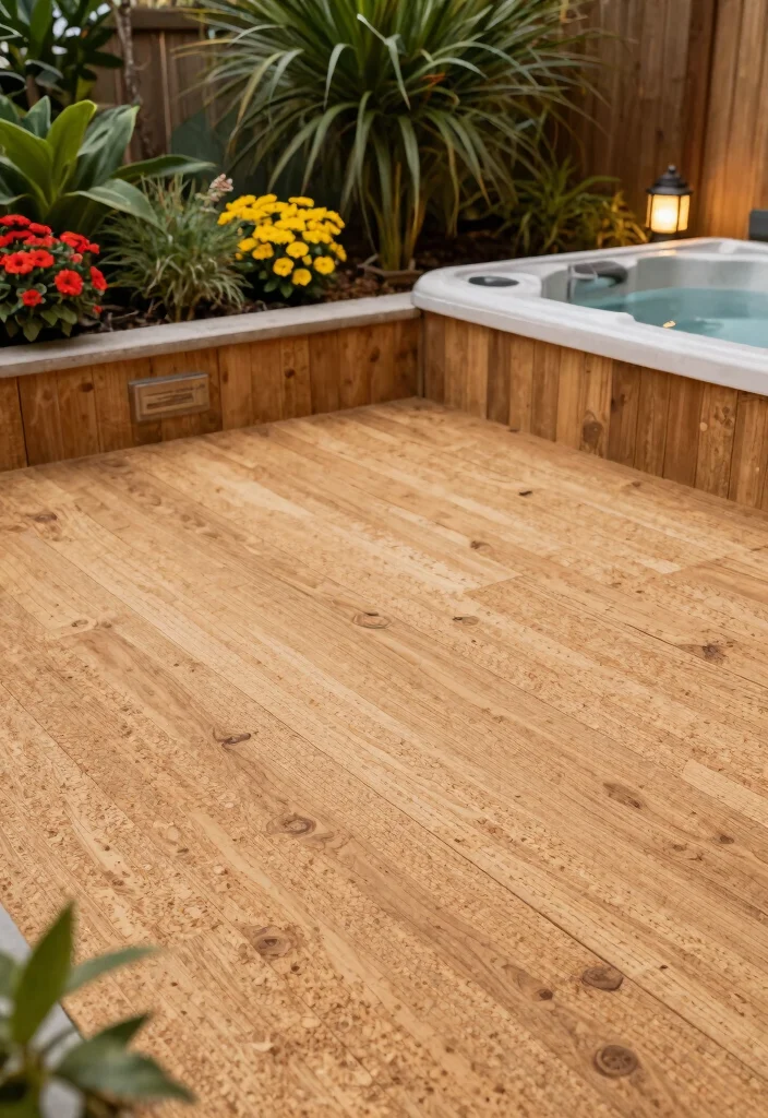 13 Best Spa Tub Flooring Ideas for Safety and Style 9. Eco Friendly Cork Flooring 0