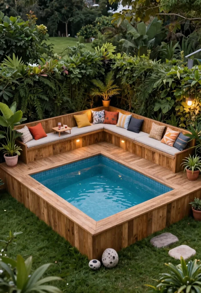 13 Brilliant 15 ft Elevated Ground Pool Ideas for Small Yards 1. Cozy Deck Surround 0