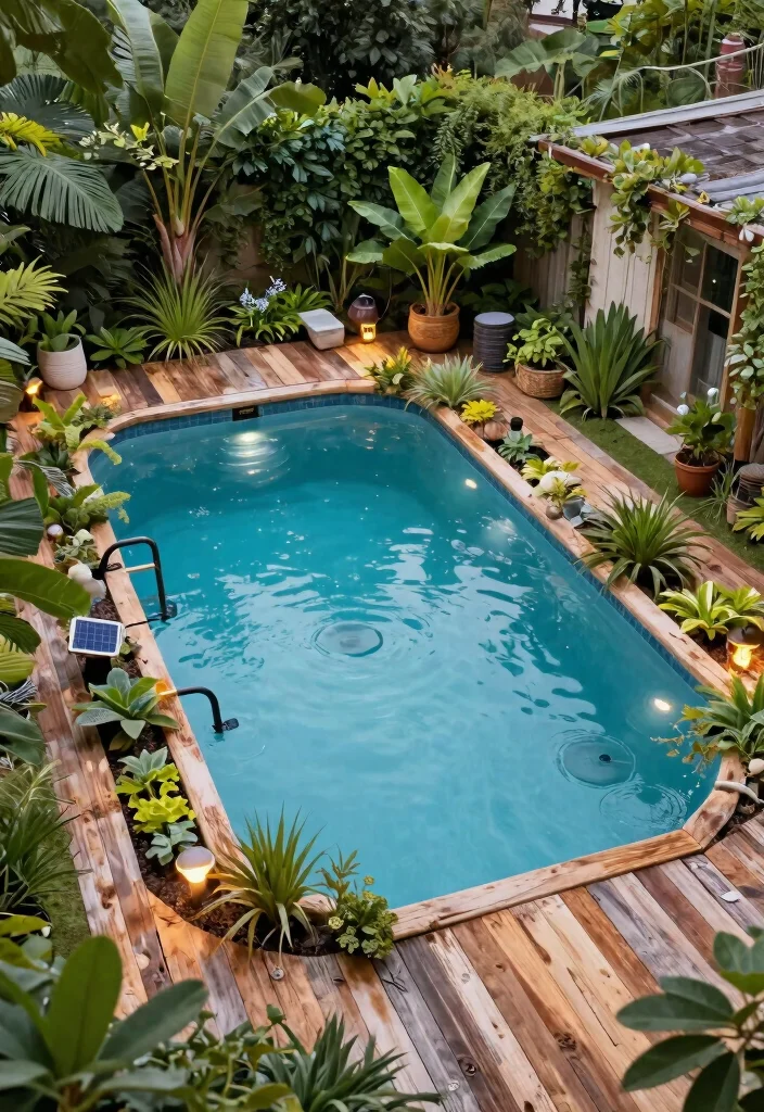 13 Brilliant 15 ft Elevated Ground Pool Ideas for Small Yards 12. Eco Friendly Design 0