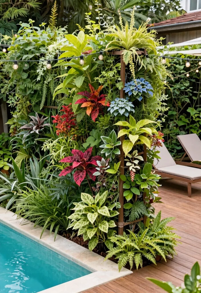 13 Brilliant 15 ft Elevated Ground Pool Ideas for Small Yards 2. Vertical Garden Oasis 0