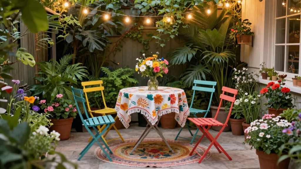 13 Clever Patio Decor Ideas with Folding Chairs [Small Space]