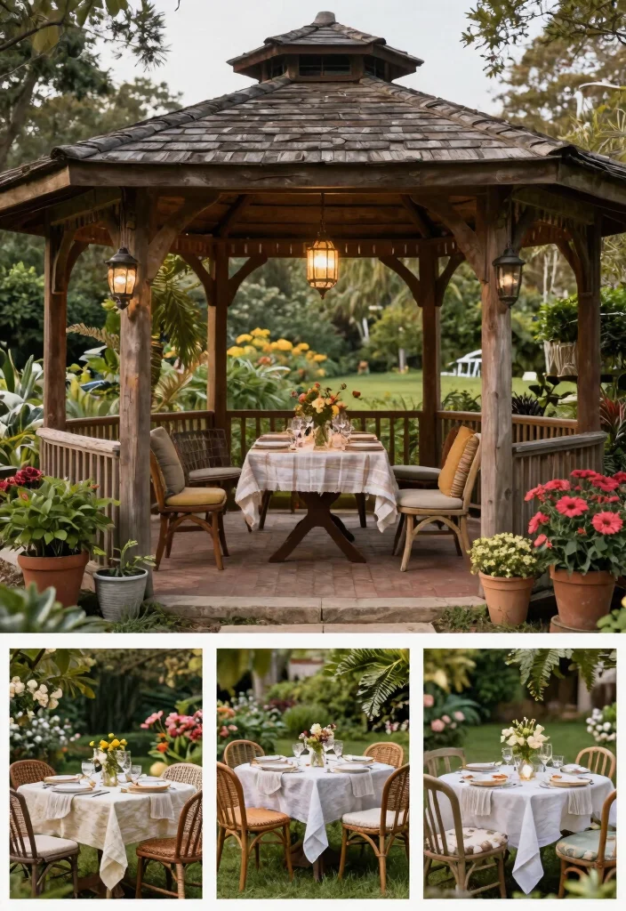 13 Cozy Gazebo Table Ideas for Outdoor Dining Conclusion 0