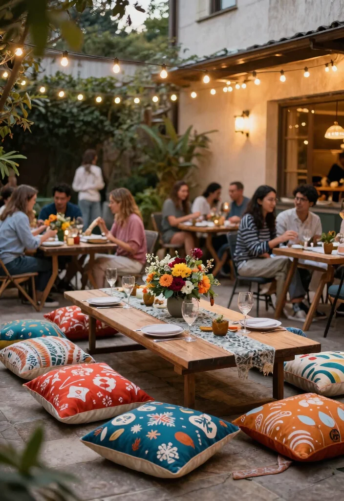 13 Cozy Patio Decoration Ideas with Cushions and Throw Pillows 13. Festive Decor for Gatherings 0