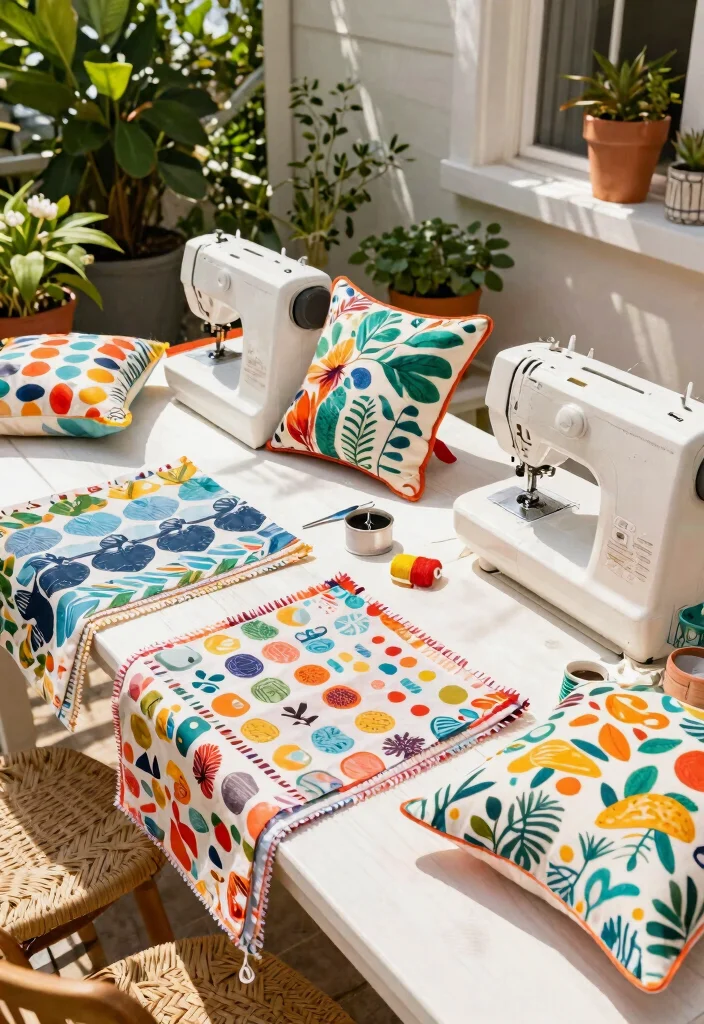 13 Cozy Patio Decoration Ideas with Cushions and Throw Pillows 7. DIY Cushion Covers 0