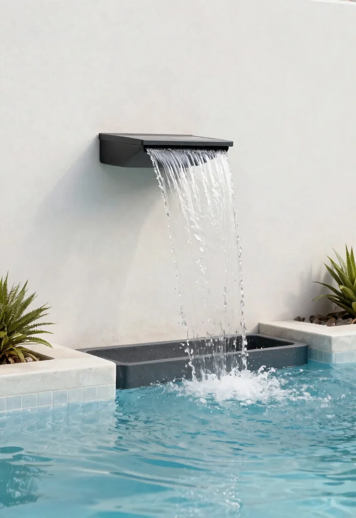 13 Easy Above Ground Pool Fountain Ideas DIY Projects 12. Wall Mounted Waterfall Fountain 0