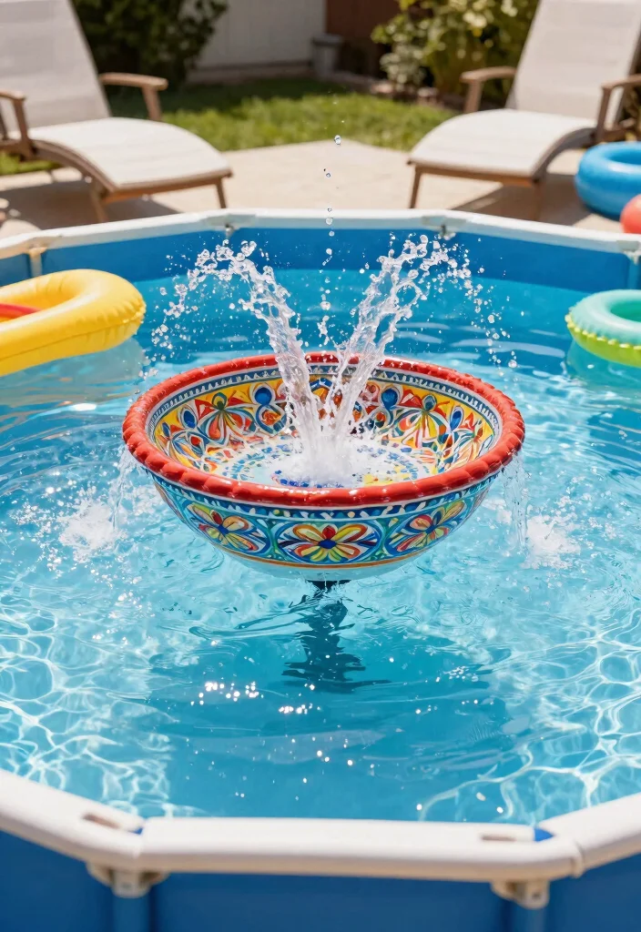 13 Easy Above Ground Pool Fountain Ideas DIY Projects 2. DIY Floating Fountain 0