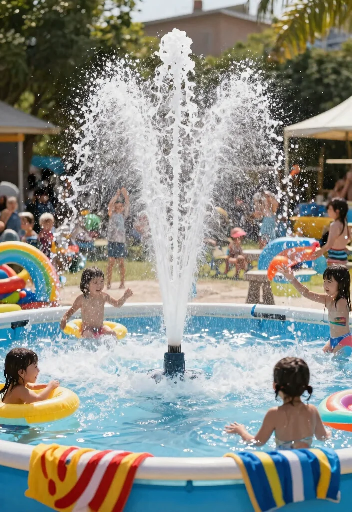 13 Easy Above Ground Pool Fountain Ideas DIY Projects 8. Simple Geyser Fountain 0